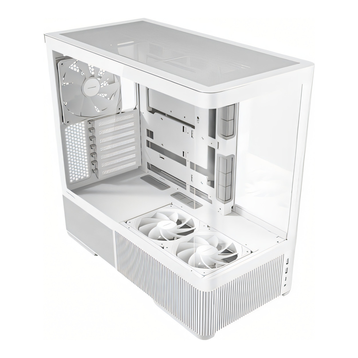 Antec C6 Curve Air Mid-Tower ATX Gaming White PC Case C6 CURVE AIR WHITE