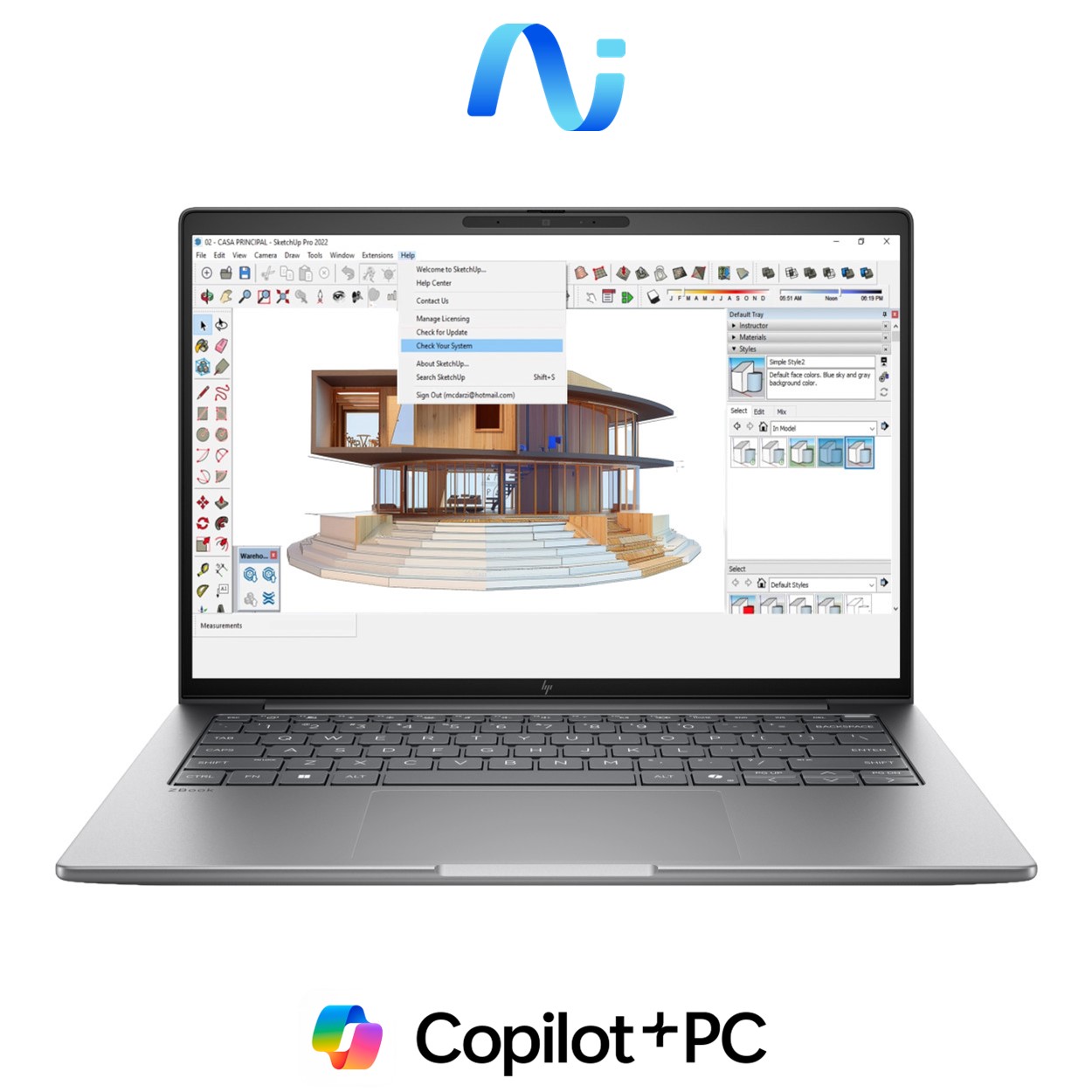 HP ZBook 8 G2a 14' AMD Ryzen 7 PRO 450 48GB RAM 1TB SSD Win 11 Pro Next Gen AI Mobile Workstation DS3X6AT