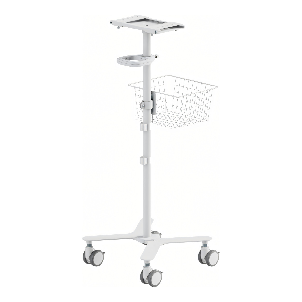 LinkQnet MED07-1 Patient Adjustable Platform Monitor Cart BRK-MED07-1