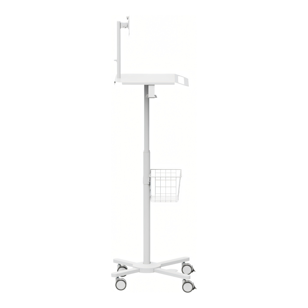 LinkQnet MED13-2 17-32-inch Monitor Mount Pneumatic Height-Adjustable Medical Cart BRK-MED13-2