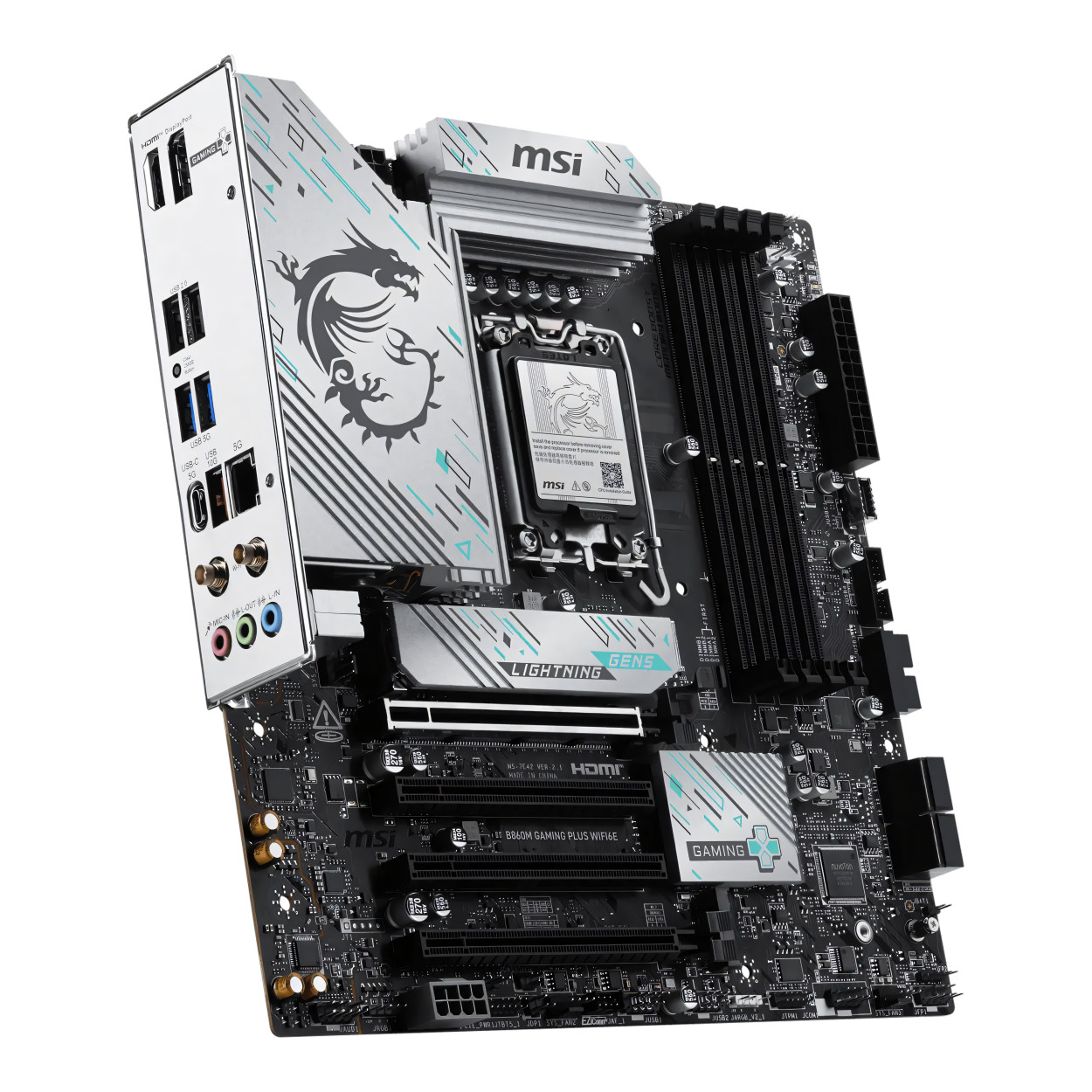 MSI B860M Gaming PLUS WIFI6E Intel LGA1851 mATX Motherboard