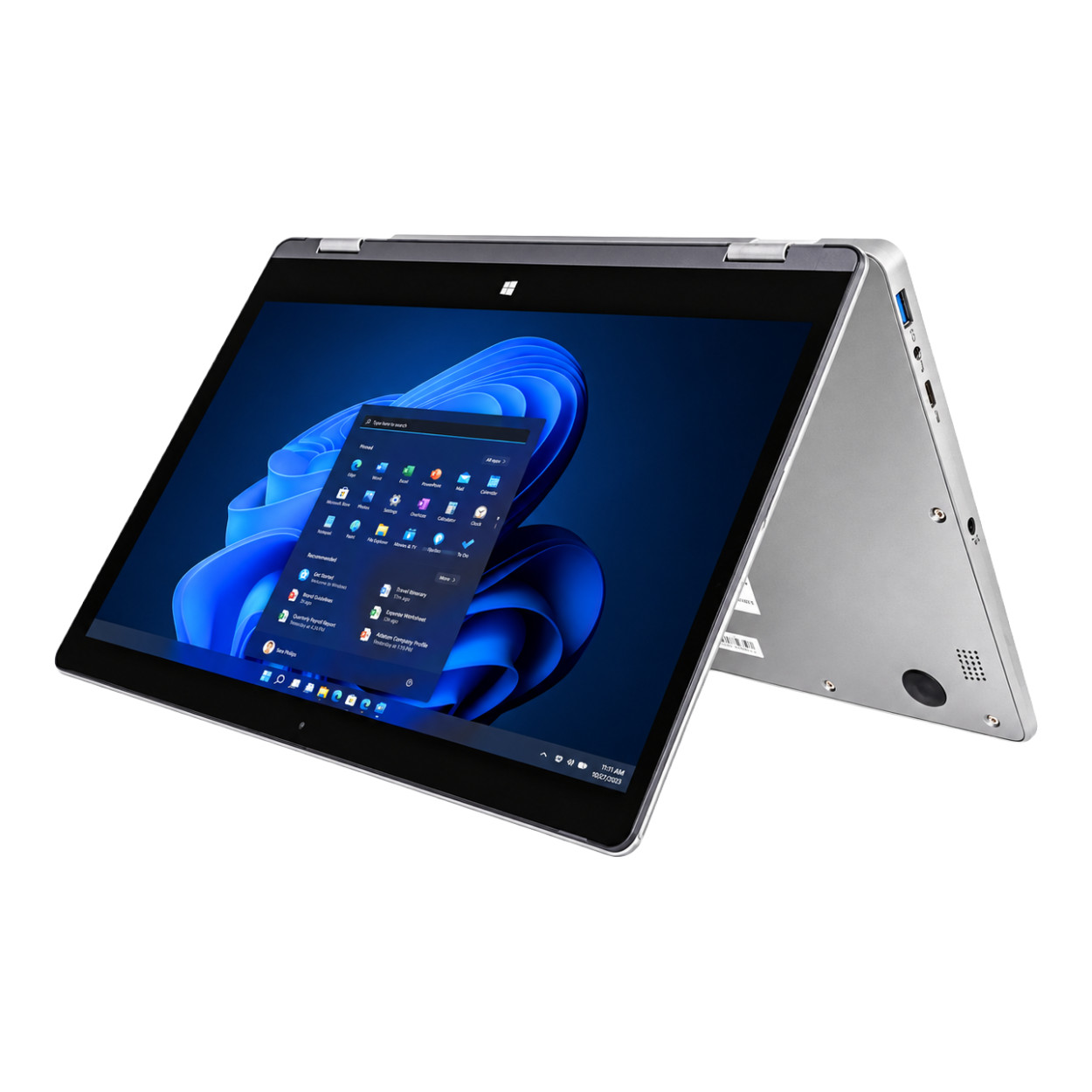 Mecer Move YA13Q50 13.3-inch FHD 2-in-1 Laptop - Intel Celeron N4120 128GB SSD 4GB RAM LTE Win 11 Home