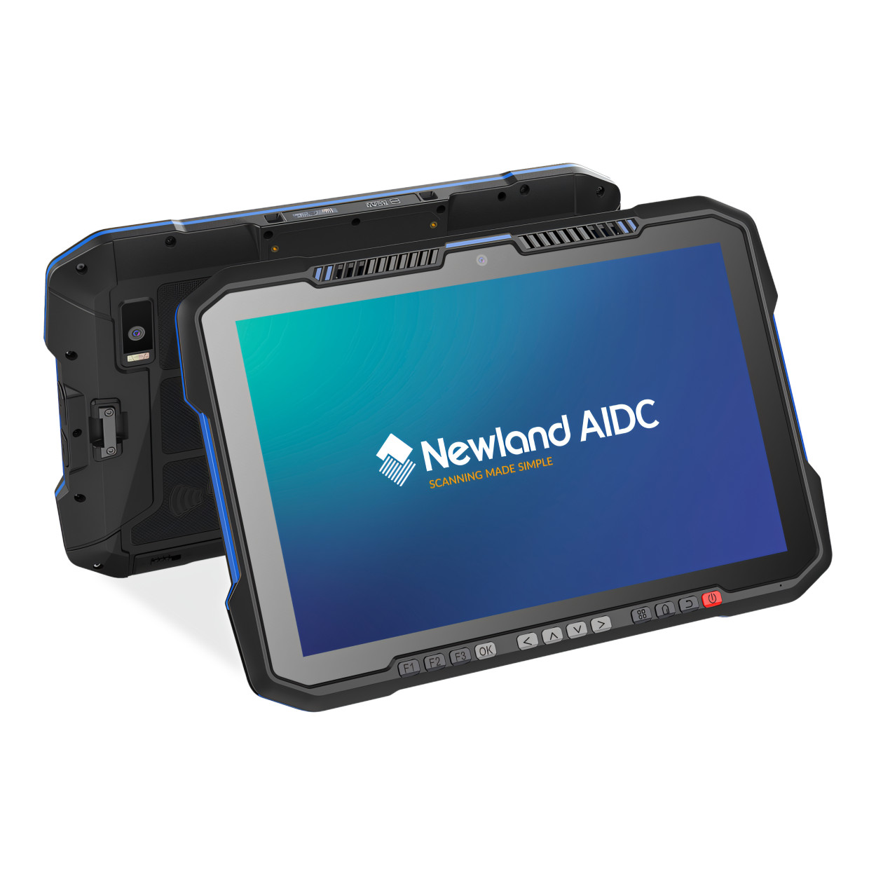 Newland NQuire 10 Trygon 10-inch Tablet - 2.2Ghz CPU 64GB ROM 4GB RAM 2D CMOS Imager with Laser Aimer CM6x Android 15 Black NLS-NQ10T-4W-B