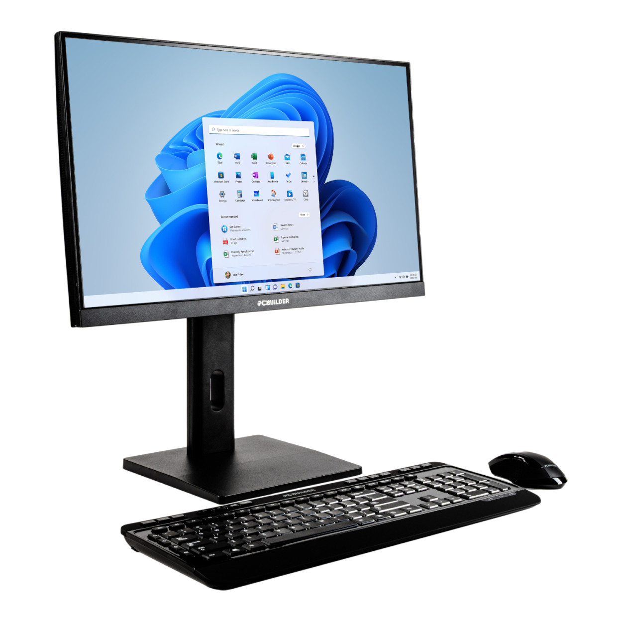 PCBuilder FUSION 24-inch FHD All-in-One PC - Intel Core i5-12400 1TB SSD 16GB RAM Win 11 Pro