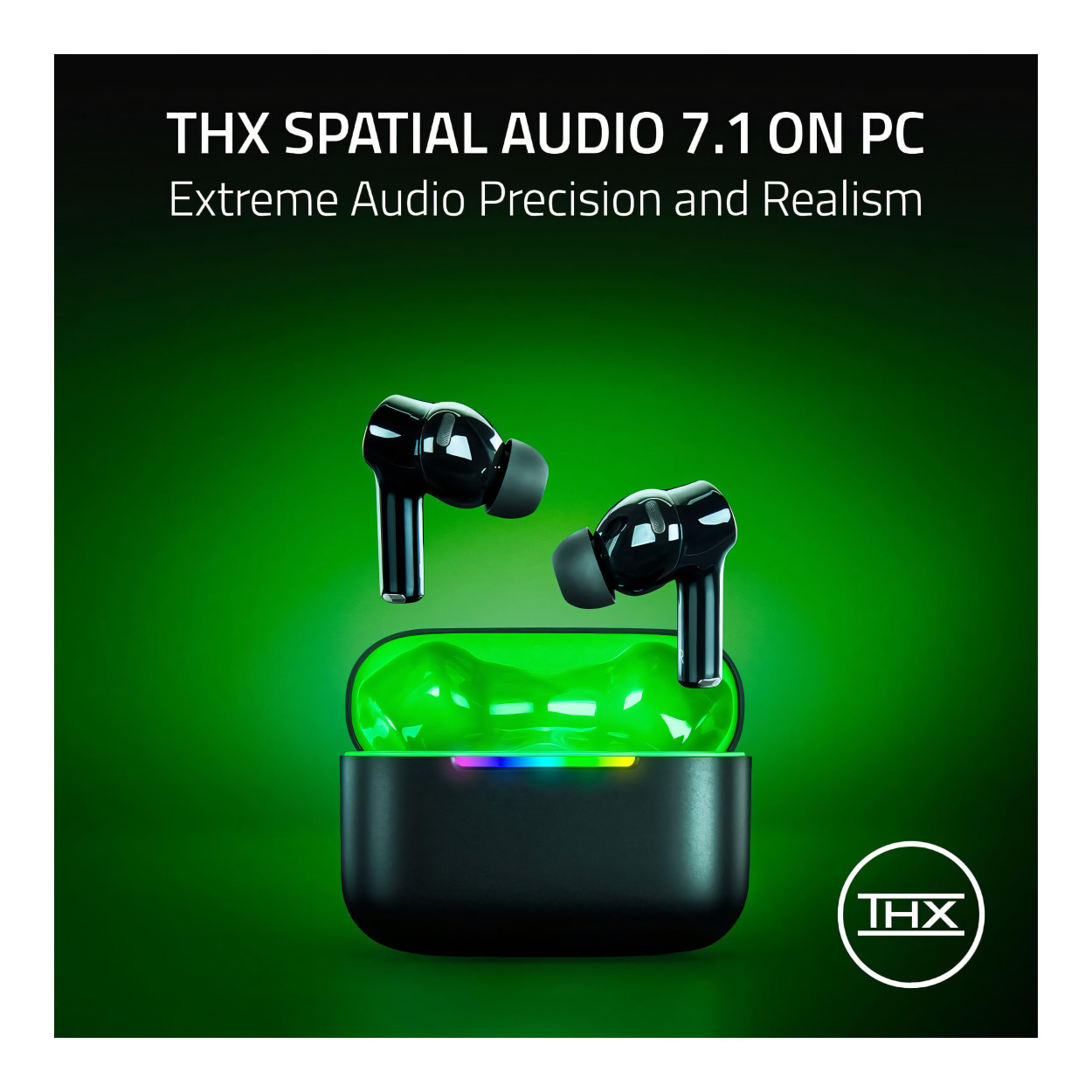 Razer Hammerhead V3 X HyperSpeed Wireless Gaming Earbuds for Xbox - Black RZ12-05620200-R3G1