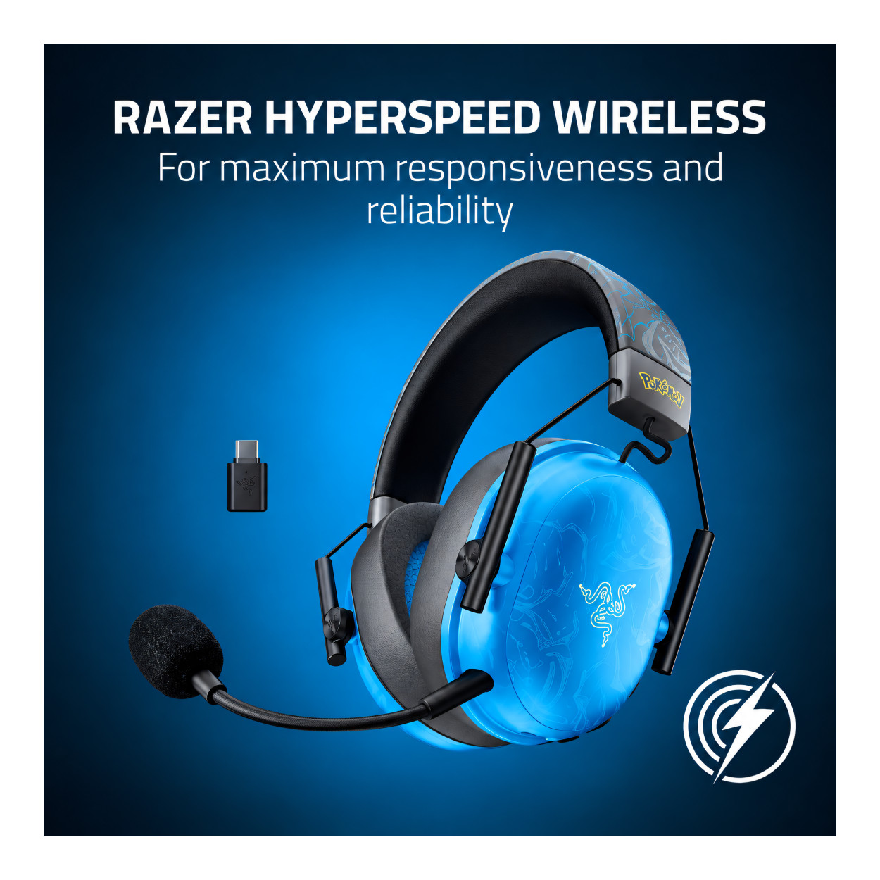 Razer BlackShark V3 X HyperSpeed Wireless Gaming Headset - Pokemon Lucario Edition RZ04-05420800-RUEA