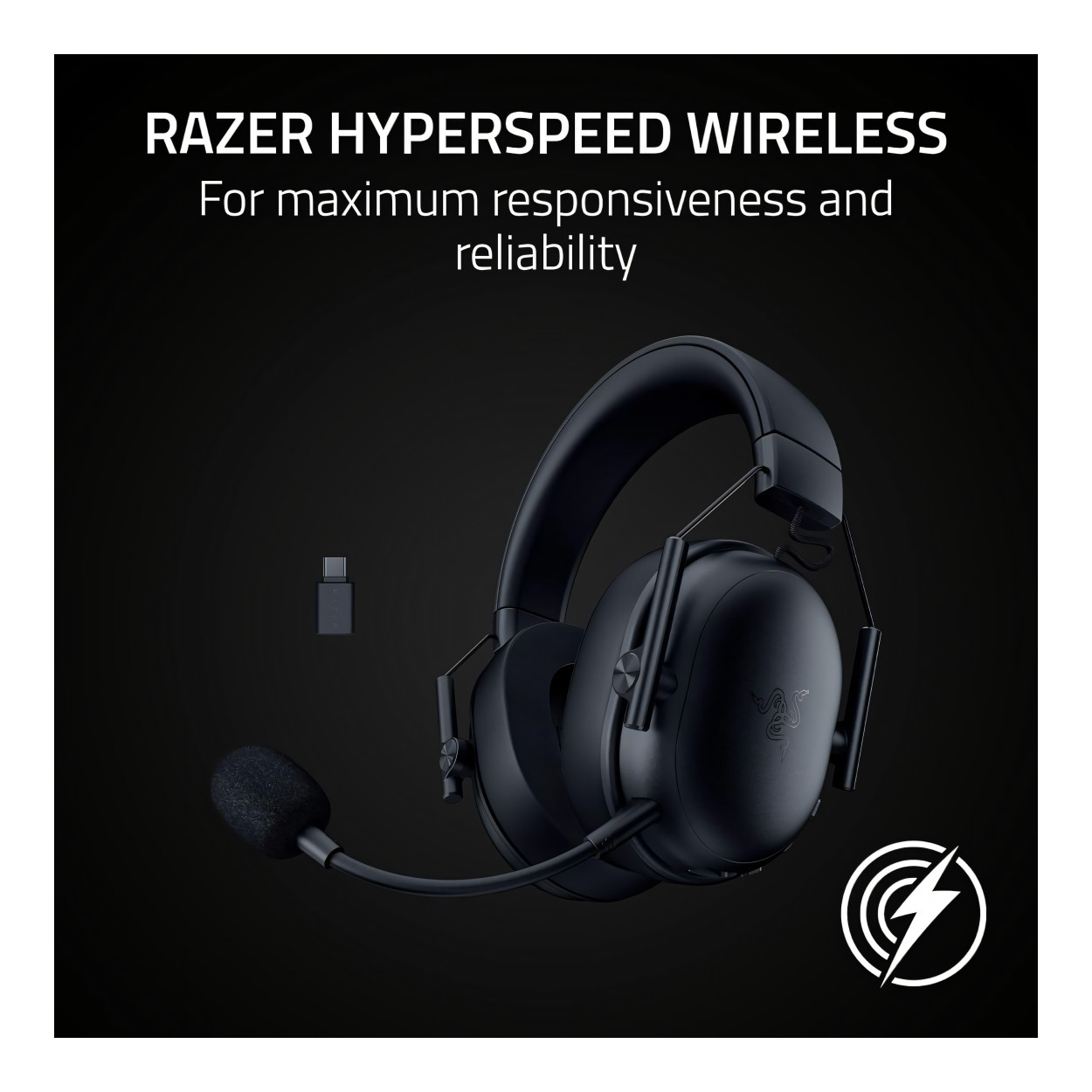 Razer BlackShark V3 X Hyperspeed Wireless Gaming Headset - Black RZ04-05420100-R3M1