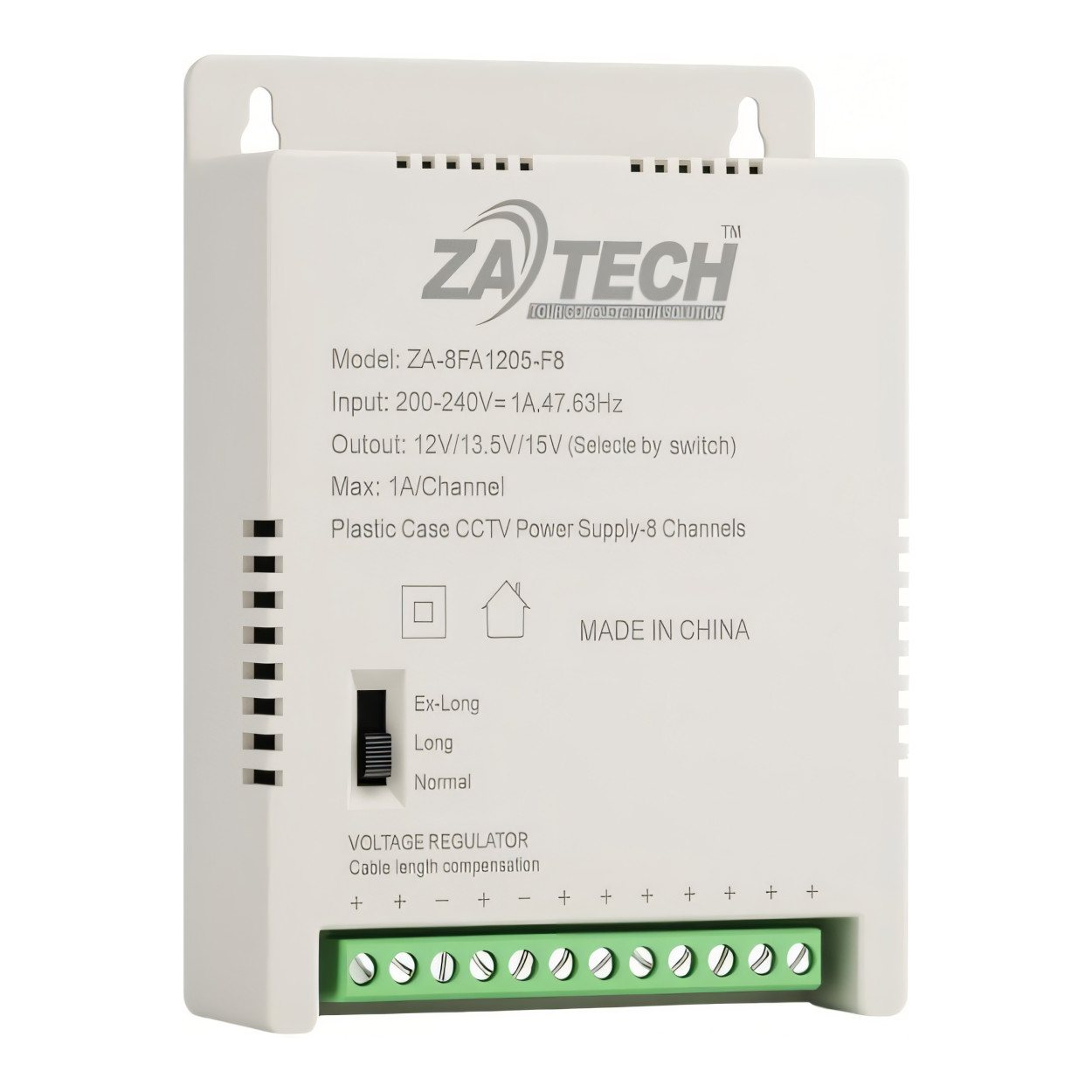 Securnix 8-channel CCTV Power Supply Unit ZA-8FA1205-F8