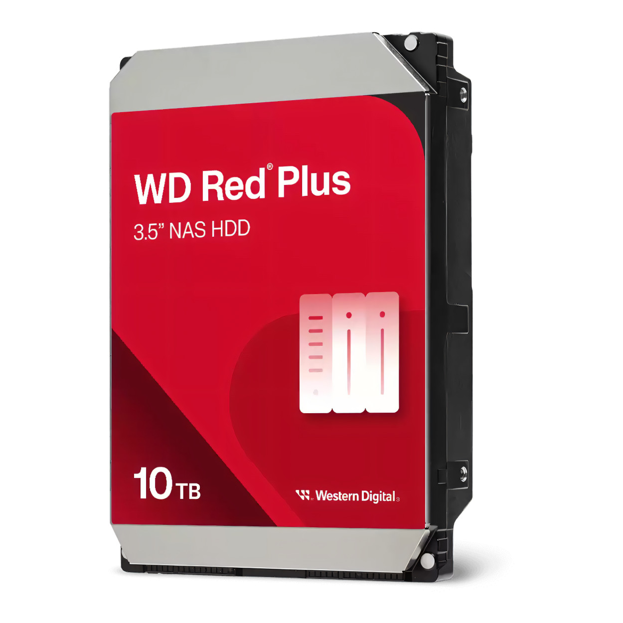 Western Digital WD Red Plus 3.5-inch 10TB SATA III NAS Internal Hard Drive WD100EFGX