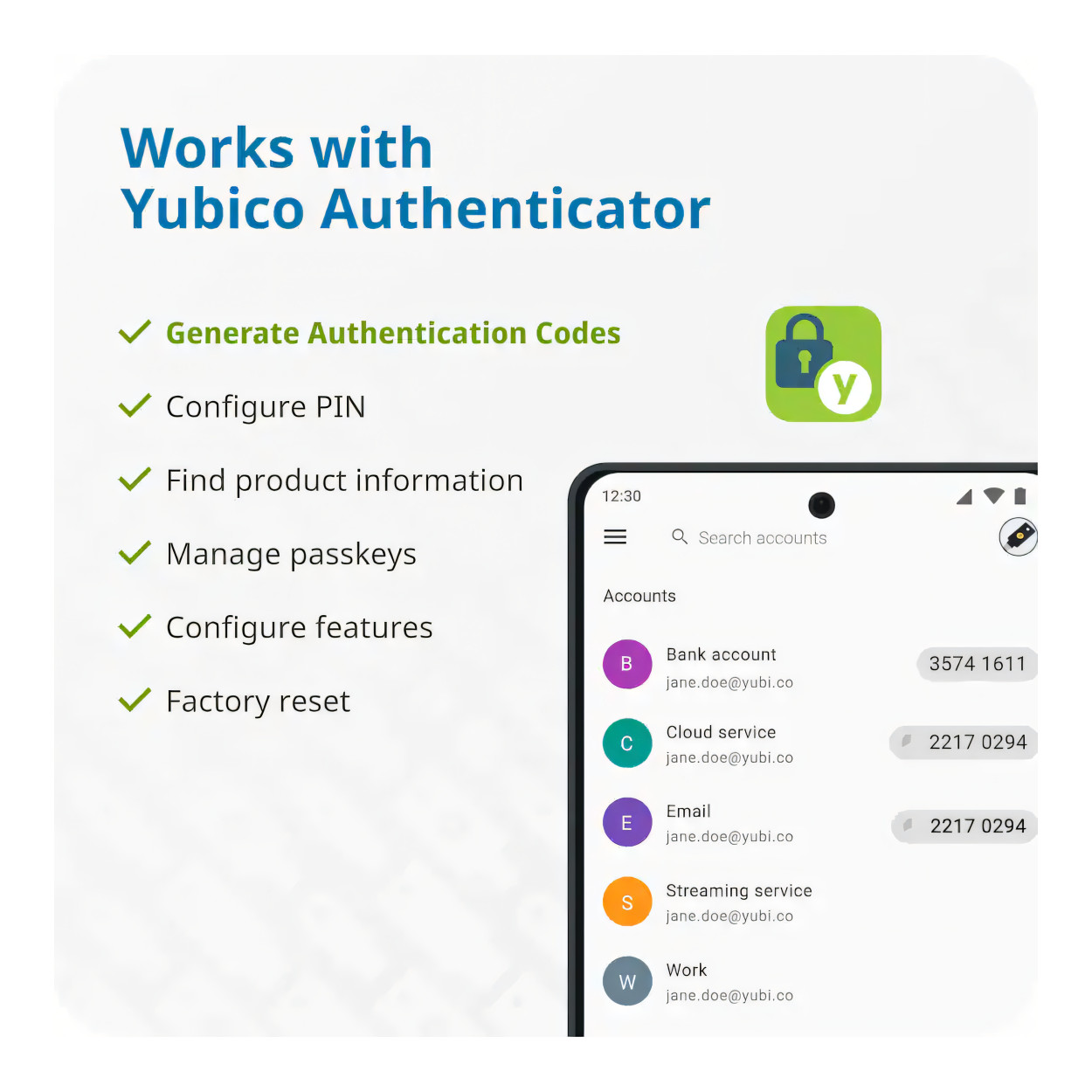 Yubico YubiKey 5 NFC Two-Factor Authentication (2FA) Security Key 5060408466025
